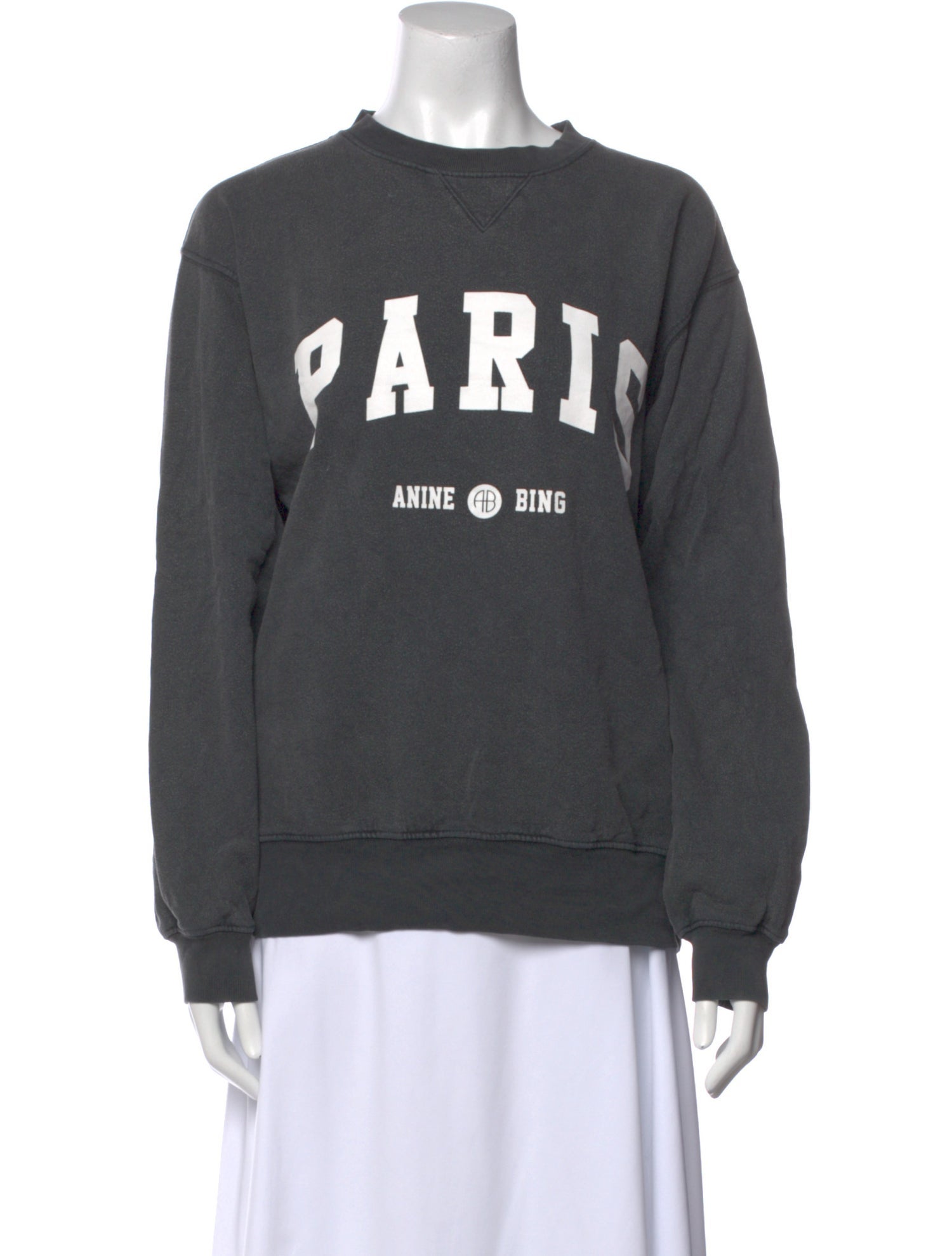 Anine Bing Graphic Print Crew Neck Sweatshirt