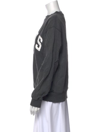 Anine Bing Graphic Print Crew Neck Sweatshirt