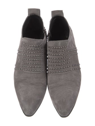 Anine Bing Suede Studded Accents Oxfords