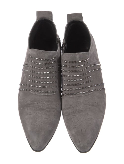 Anine Bing Suede Studded Accents Oxfords