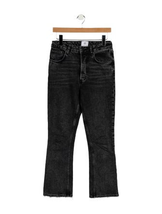 Anine Bing High-Rise Straight Leg Jeans