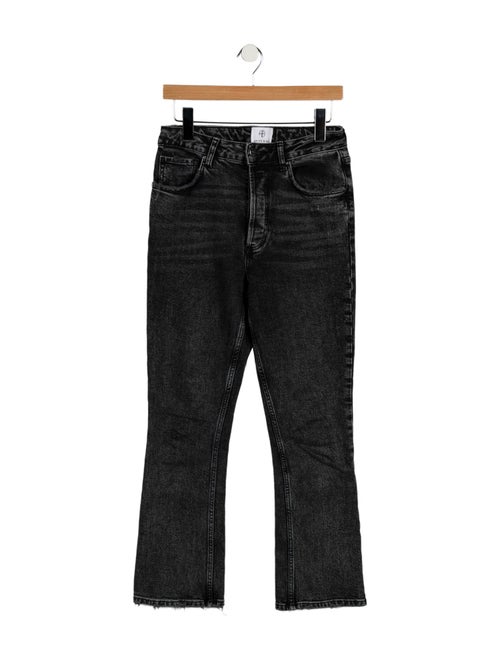 Anine Bing High-Rise Straight Leg Jeans