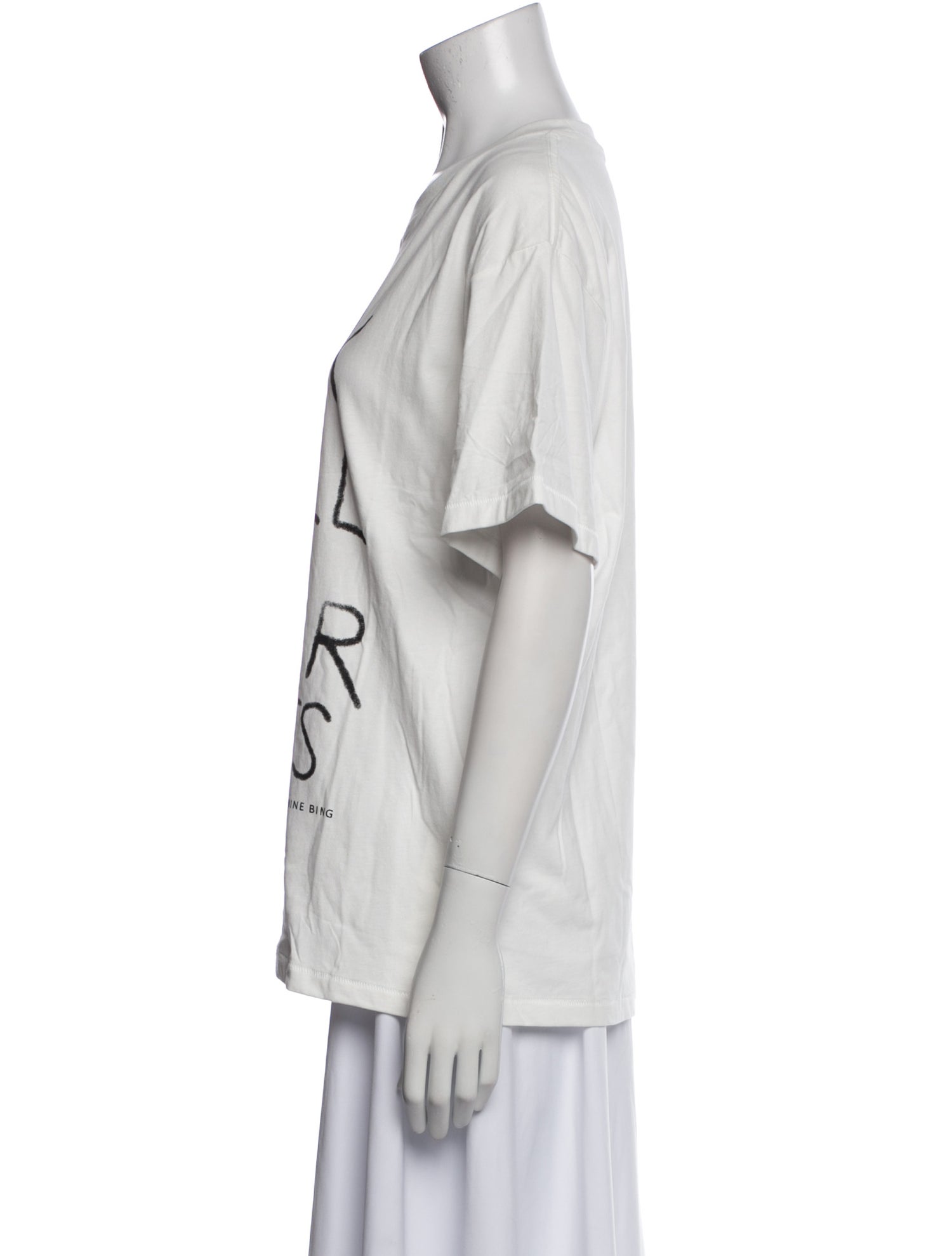 Anine Bing Graphic Print Crew Neck T-Shirt w/ Tags