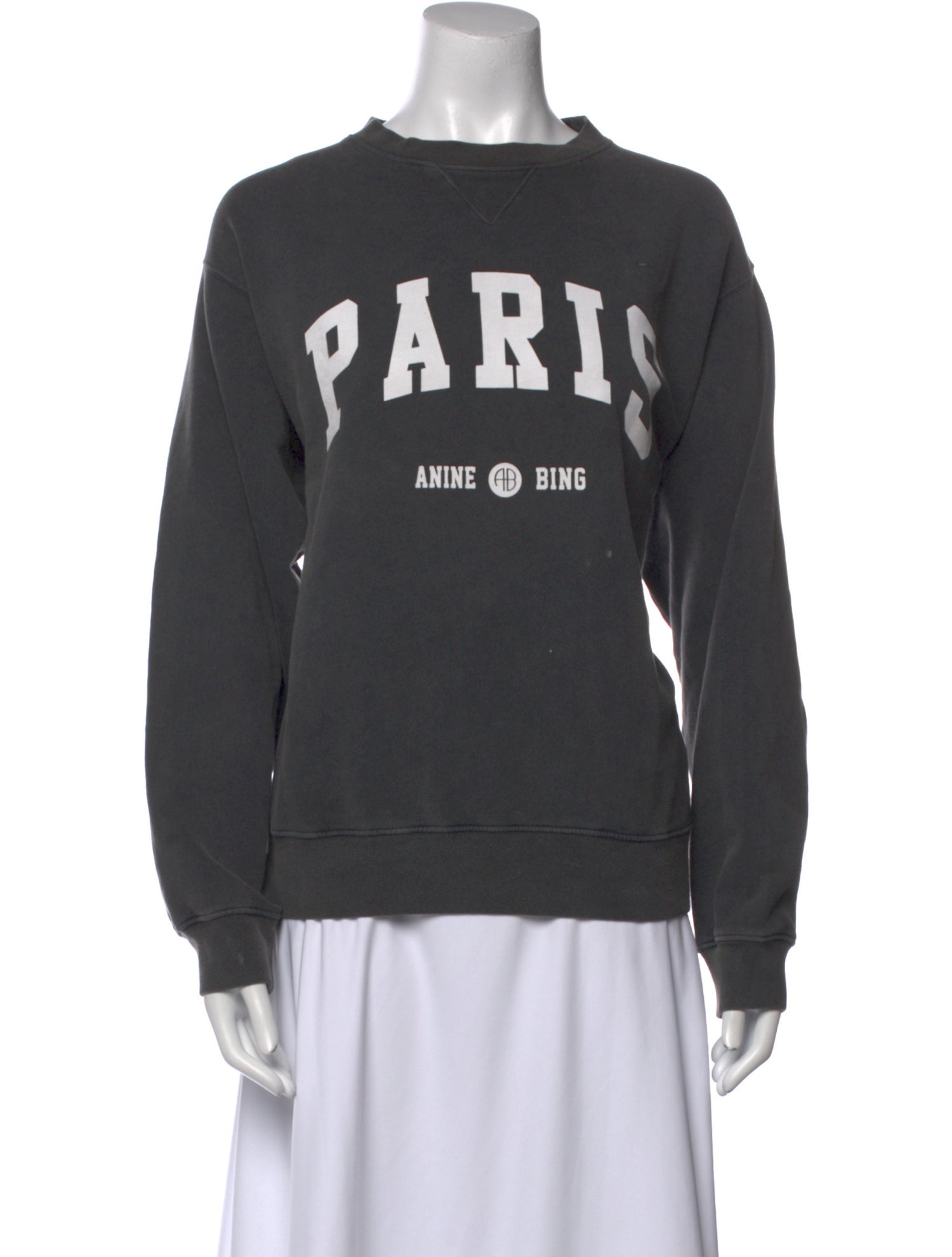 Anine Bing Graphic Print Crew Neck Sweatshirt