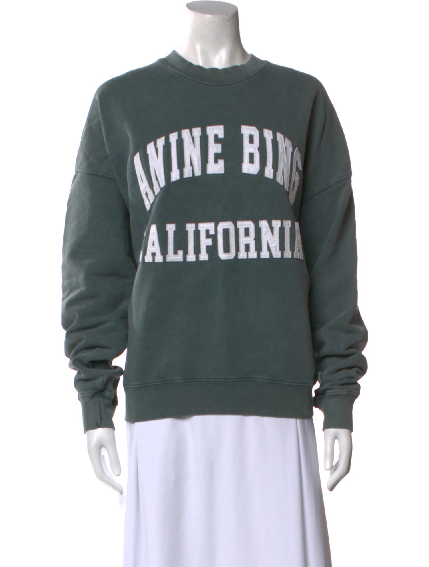 Anine Bing Graphic Print Crew Neck Sweatshirt