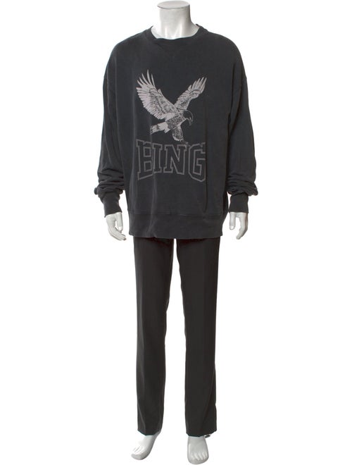 Anine Bing Graphic Print Crew Neck Sweatshirt