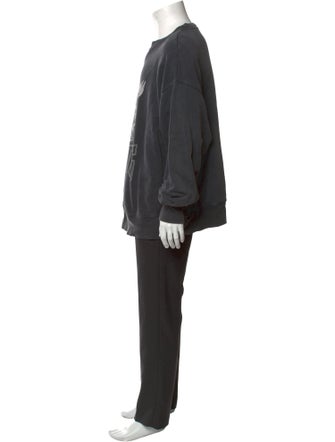 Anine Bing Graphic Print Crew Neck Sweatshirt