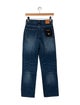 Anine Bing Mid-Rise Straight Leg Jeans