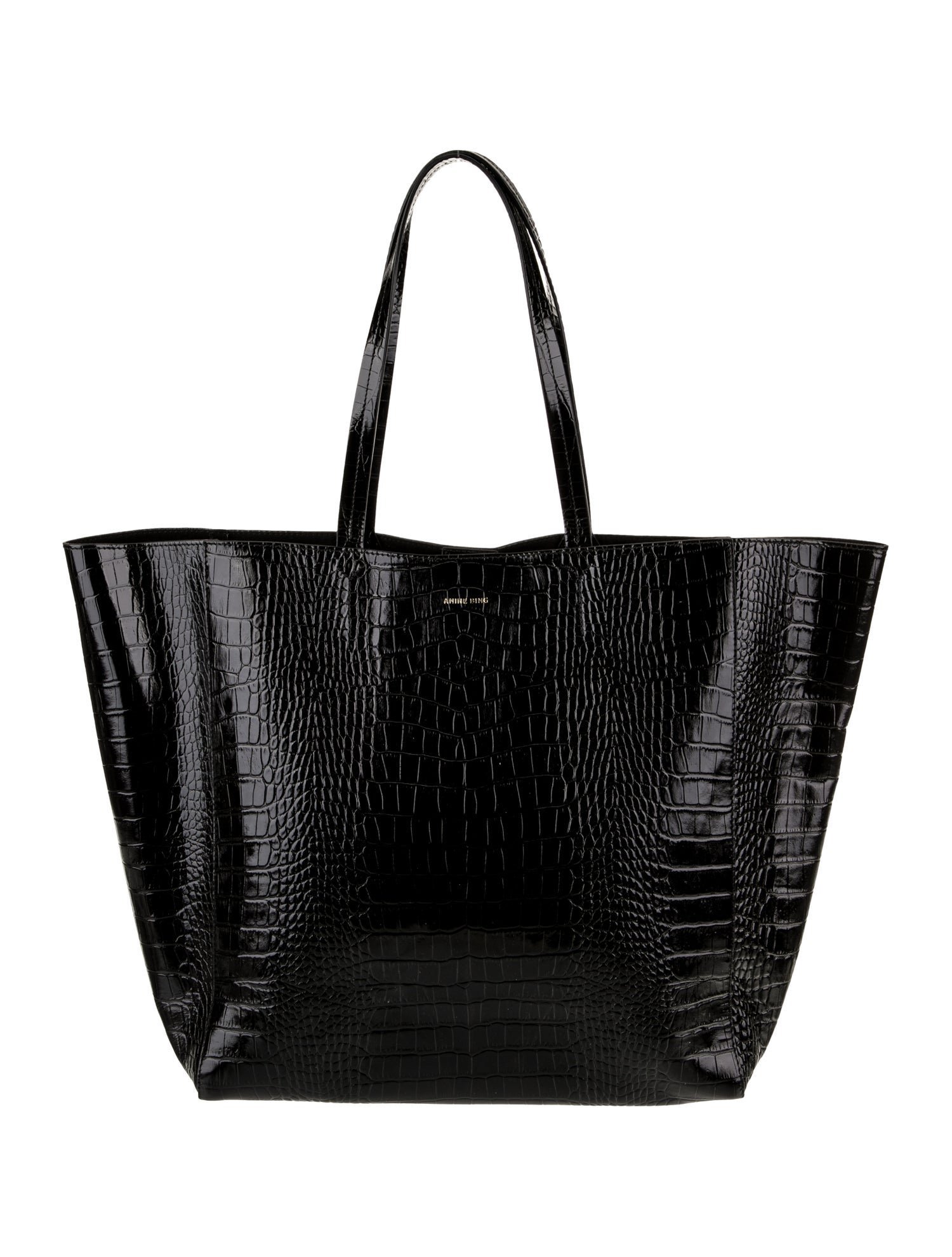 Anine Bing Embossed Leather Tote