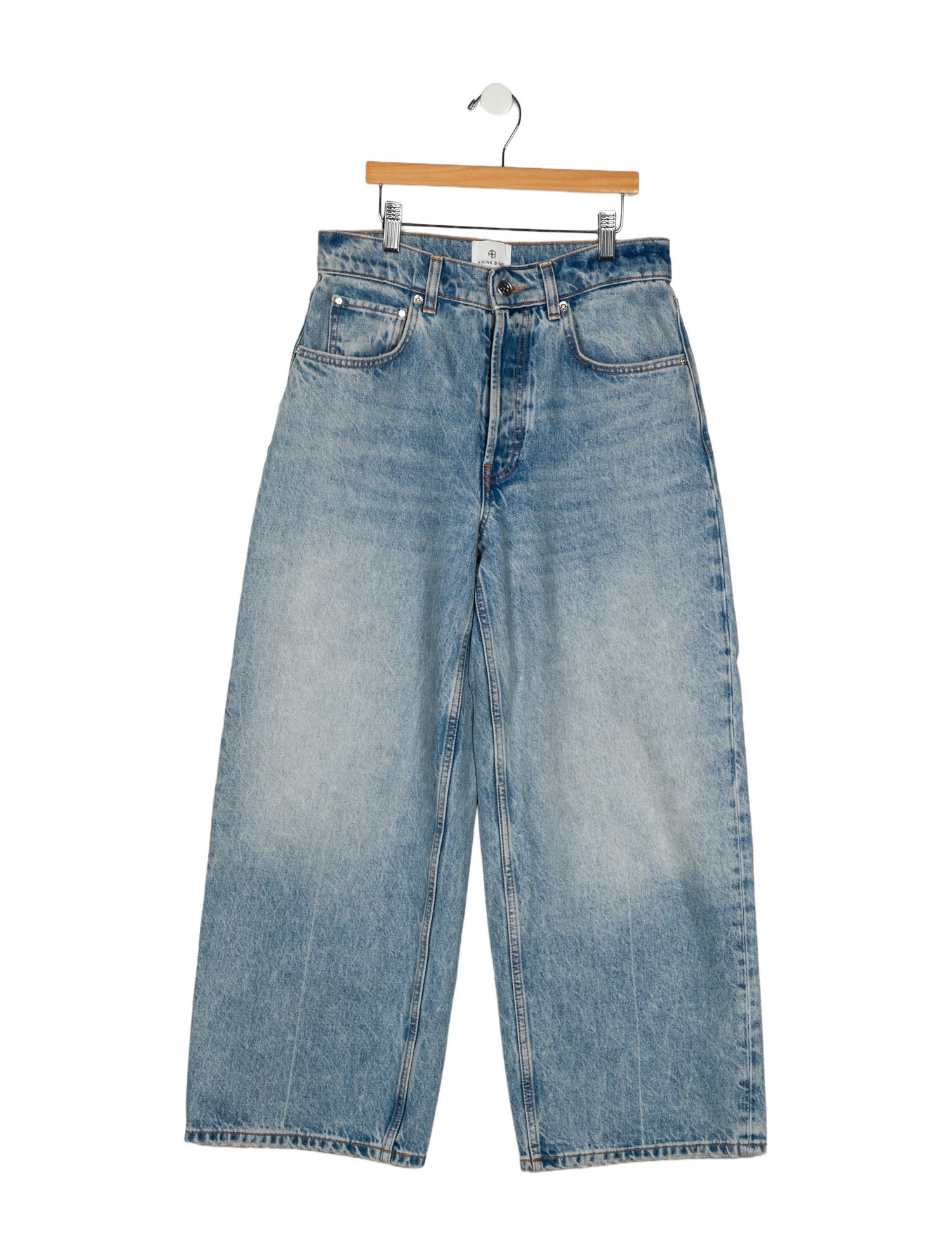 Anine Bing High-Rise Wide Leg Jeans