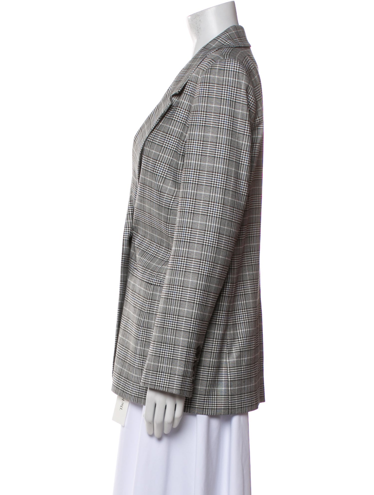 Anine Bing Plaid Print Blazer