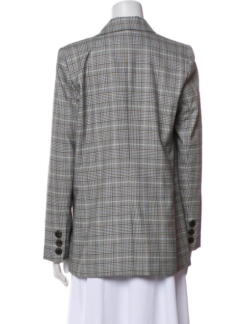 Anine Bing Plaid Print Blazer