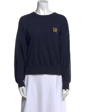 Anine Bing Graphic Print Crew Neck Sweatshirt