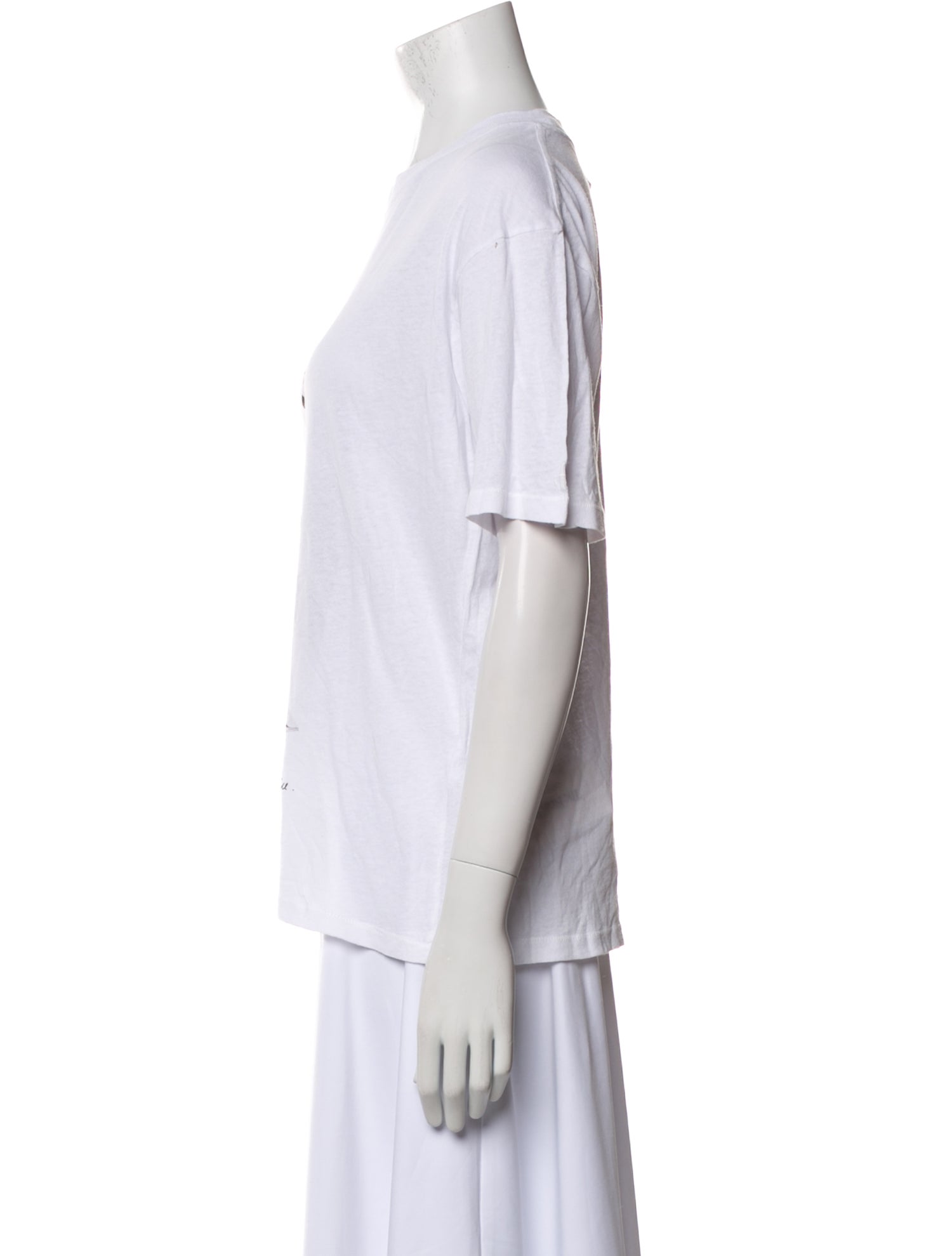 Anine Bing Graphic Print Crew Neck T-Shirt w/ Tags