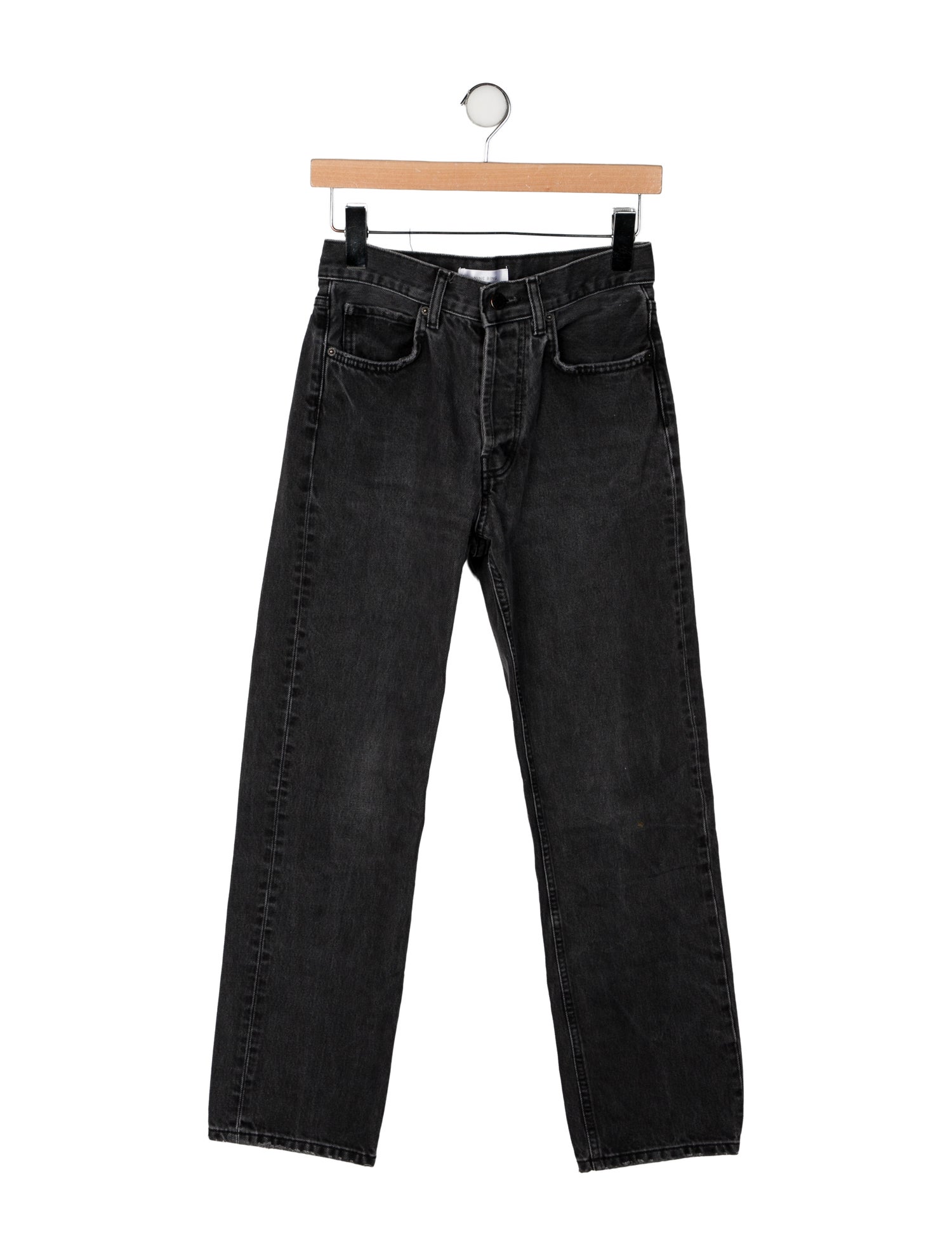 Anine Bing Mid-Rise Straight Leg Jeans