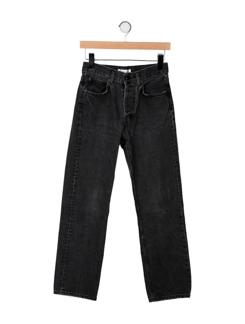 Anine Bing Mid-Rise Straight Leg Jeans