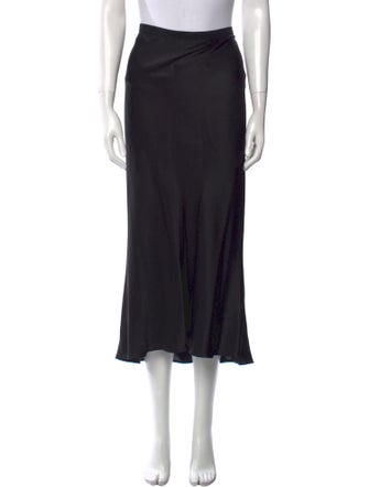 Anine Bing Silk Midi Length Skirt