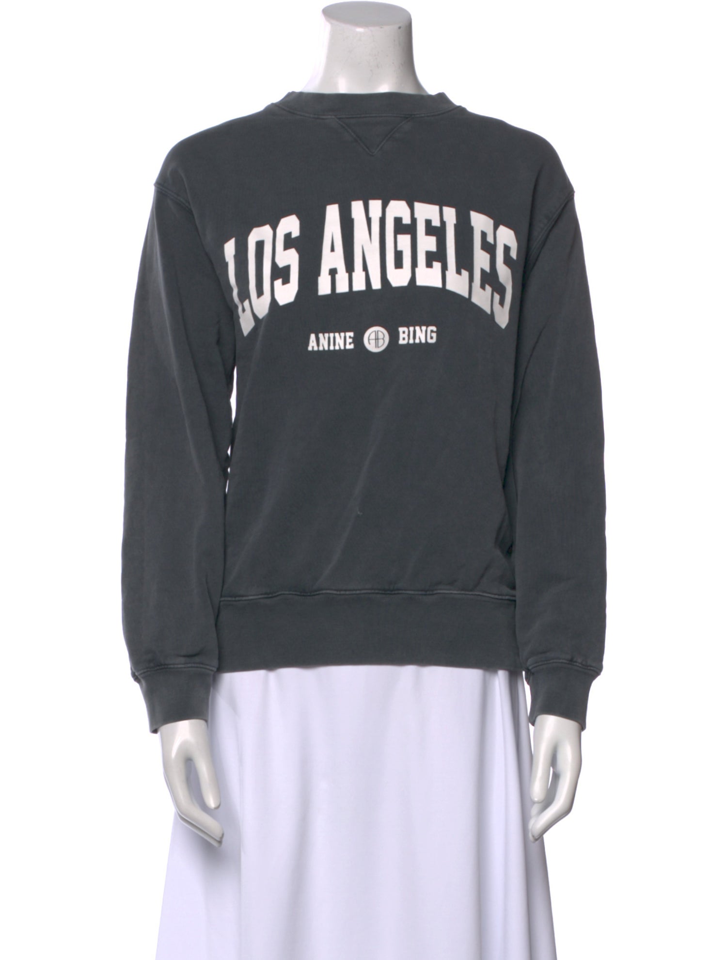 Anine Bing Graphic Print Crew Neck Sweatshirt