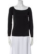 Anine Bing Bateau Neckline Three-Quarter Sleeve Top