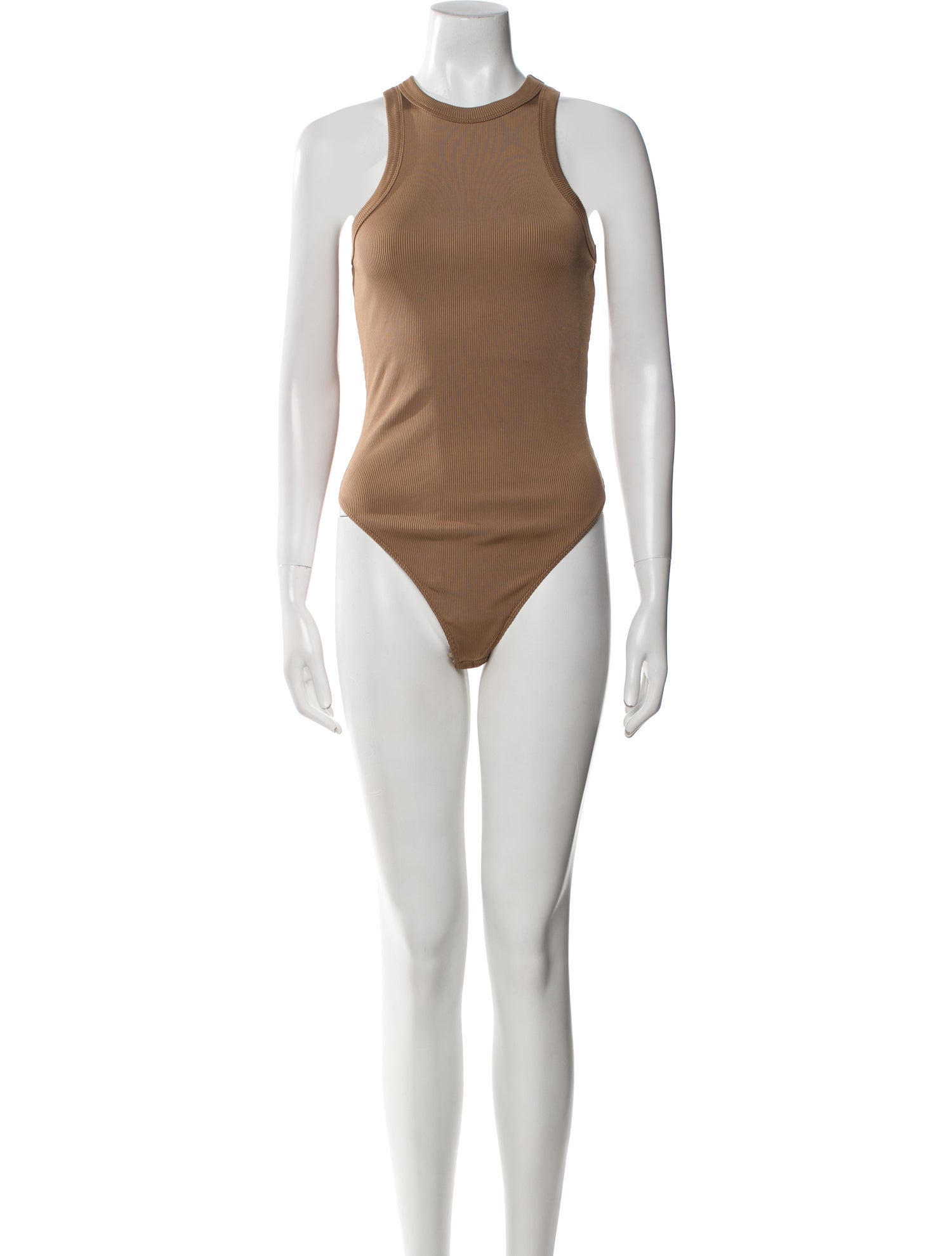 Anine Bing Crew Neck Sleeveless Bodysuit