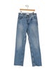 Anine Bing Mid-Rise Straight Leg Jeans
