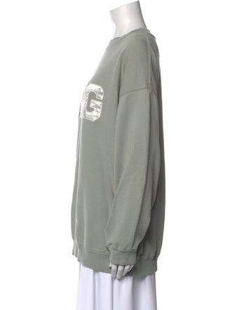 Anine Bing Graphic Print Crew Neck Sweatshirt