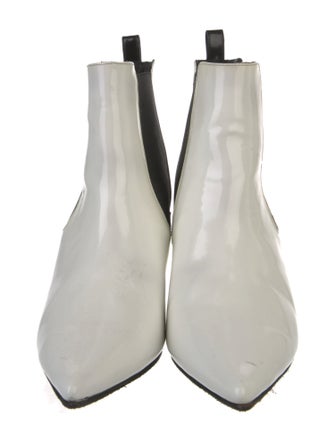 Anine Bing Patent Leather Chelsea Boots
