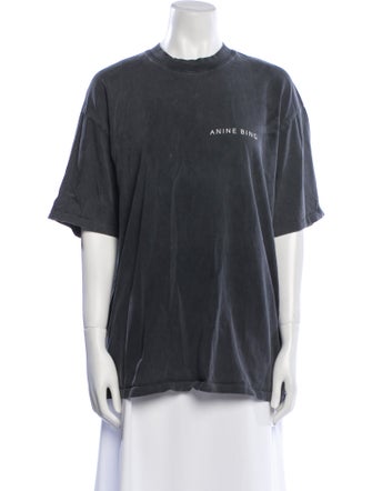 Anine Bing Graphic Print Crew Neck T-Shirt