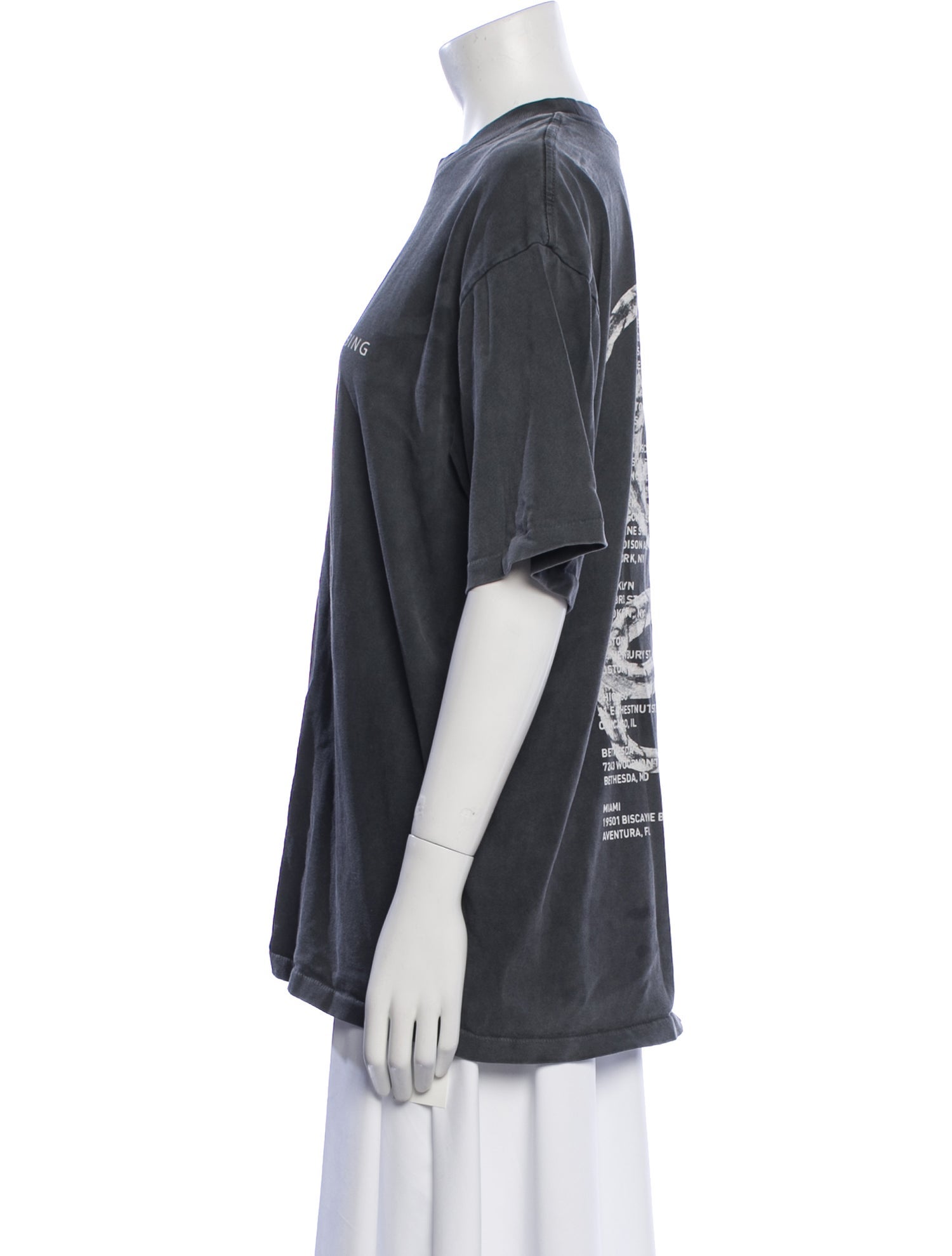 Anine Bing Graphic Print Crew Neck T-Shirt