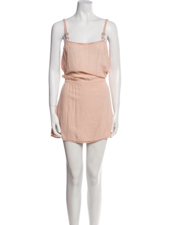 Anine Bing Square Neckline Mini Dress