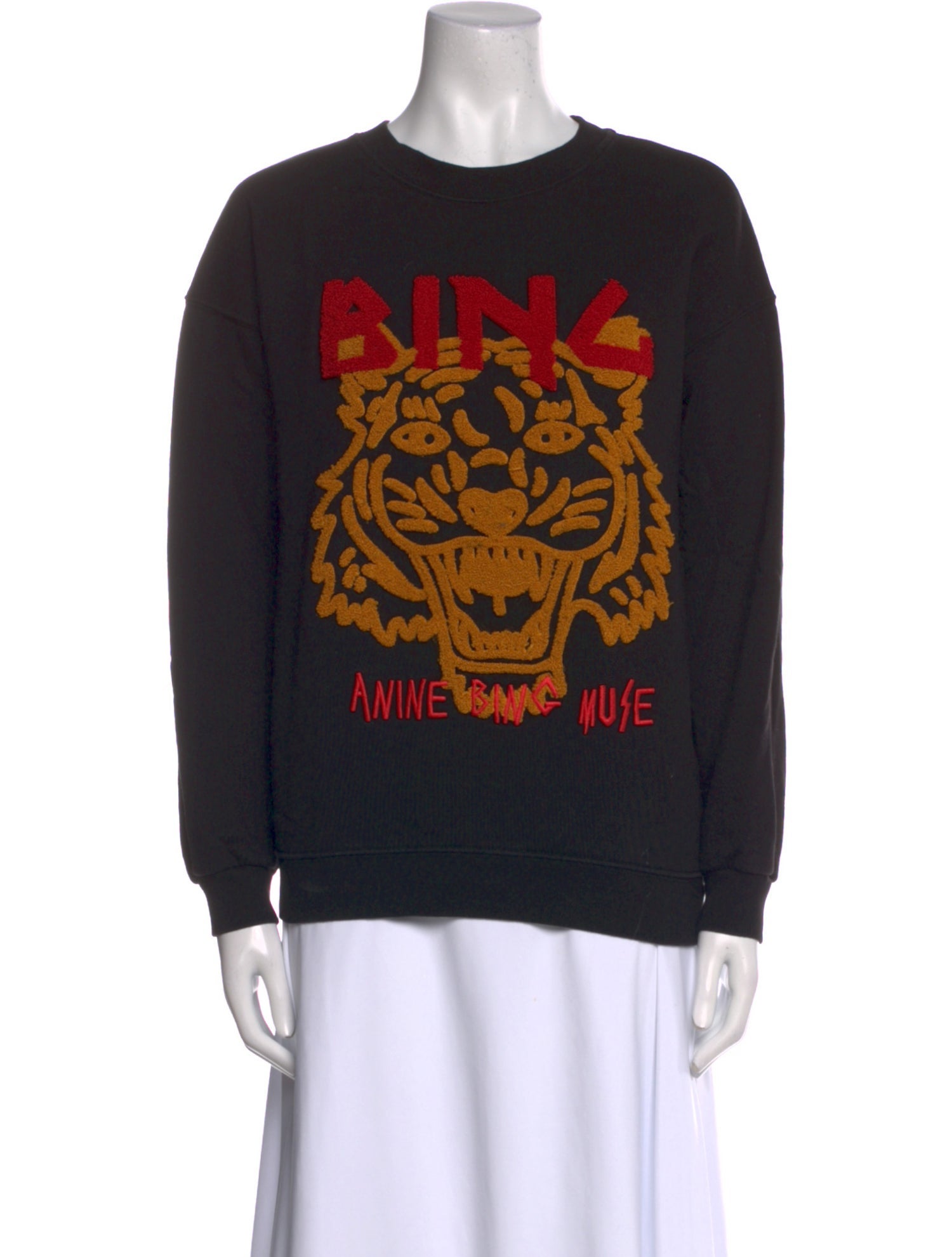 Anine Bing Graphic Print Crew Neck Sweatshirt