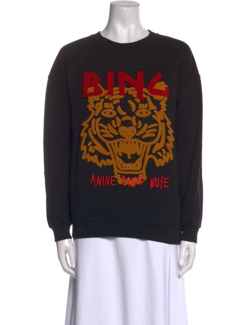Anine Bing Graphic Print Crew Neck Sweatshirt