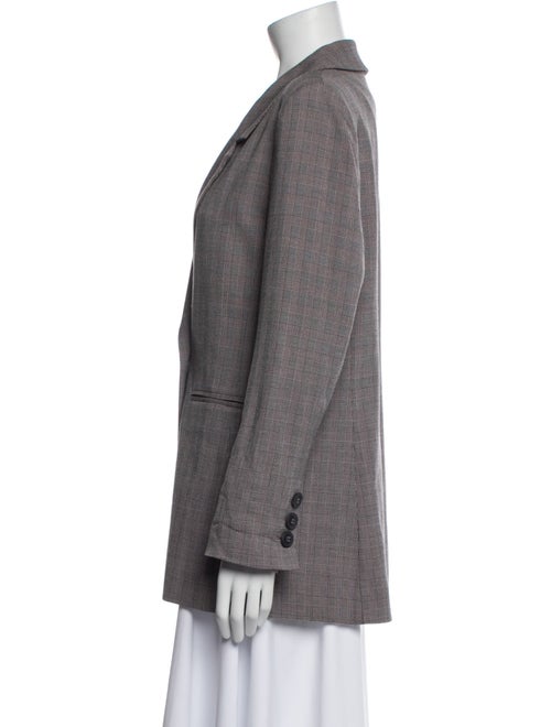 Anine Bing Plaid Print Blazer