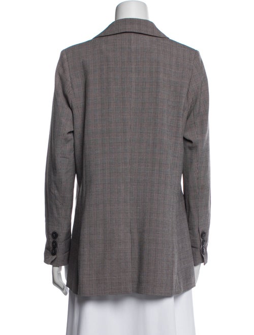 Anine Bing Plaid Print Blazer
