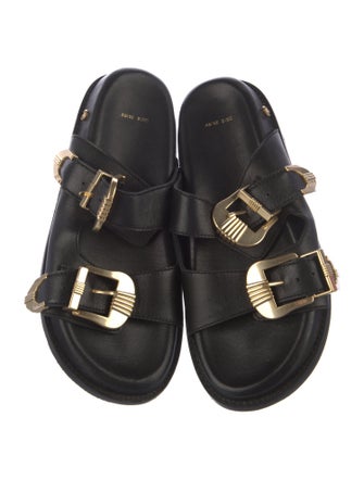 Anine Bing Leather Slides