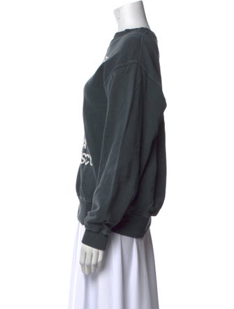 Anine Bing Graphic Print Crew Neck Sweatshirt