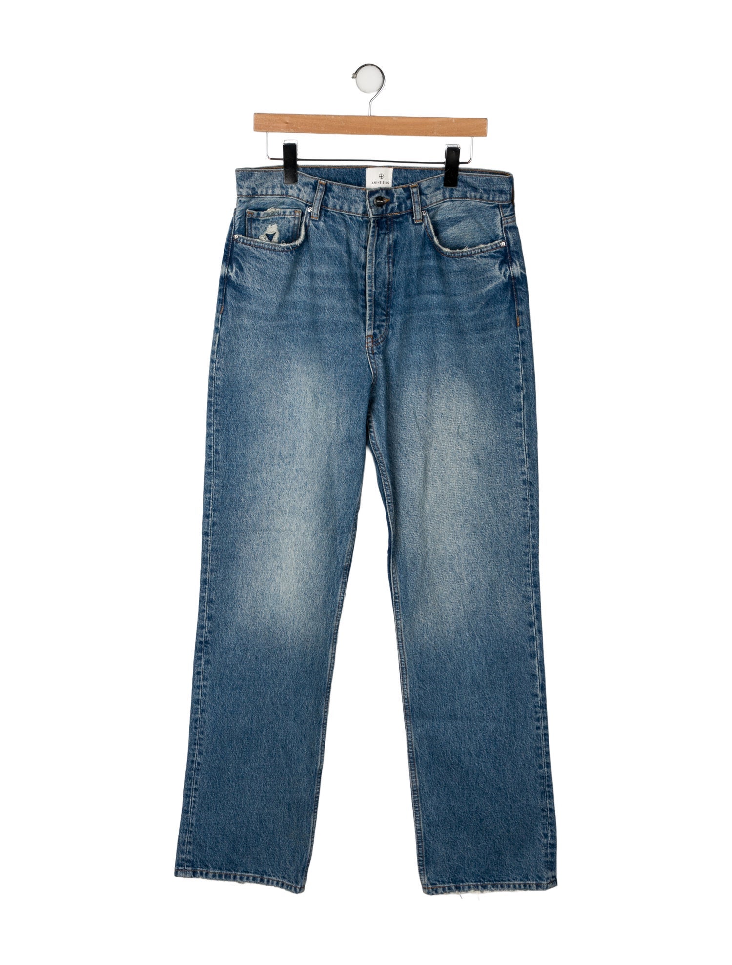 Anine Bing High-Rise Wide Leg Jeans