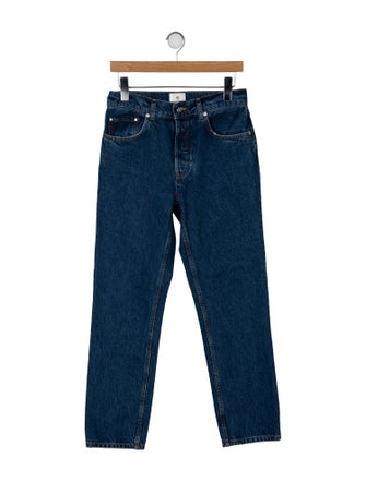 Anine Bing Mid-Rise Straight Leg Jeans