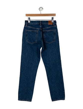 Anine Bing Mid-Rise Straight Leg Jeans