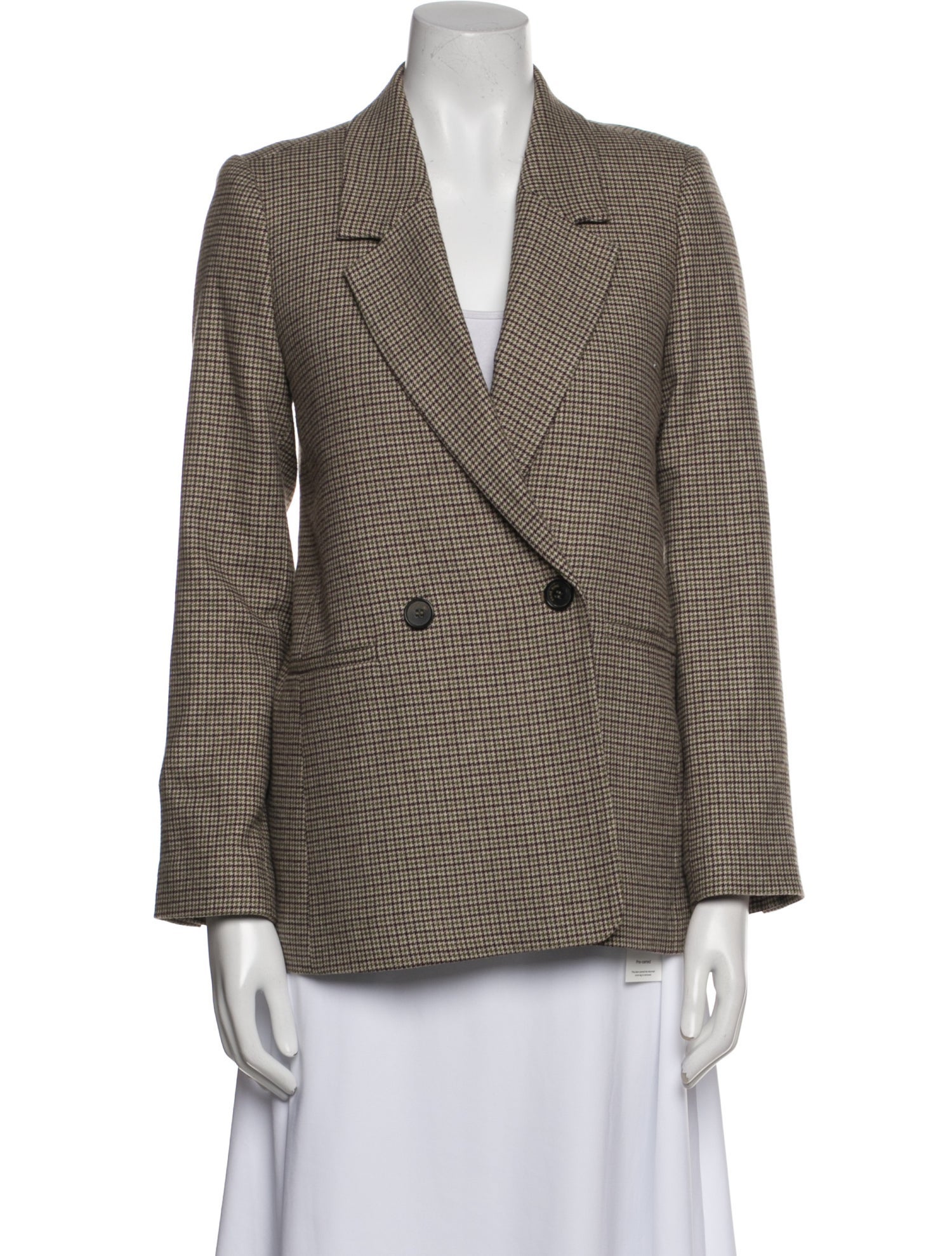 Anine Bing Houndstooth Print Blazer