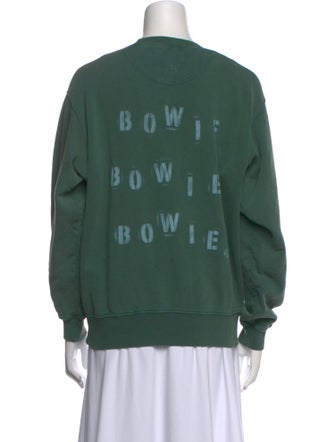 Anine Bing Graphic Print Crew Neck Sweater