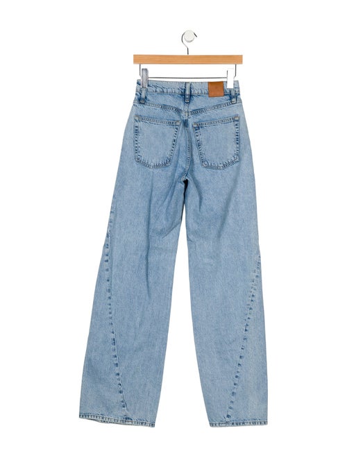 Anine Bing Mid-Rise Wide Leg Jeans