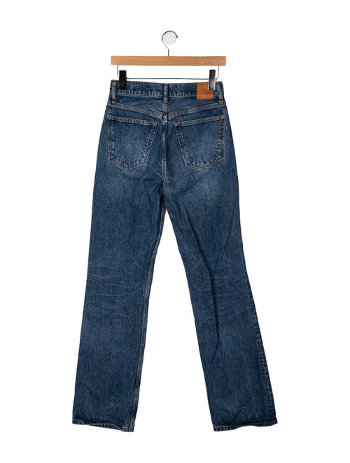 Anine Bing High-Rise Straight Leg Jeans