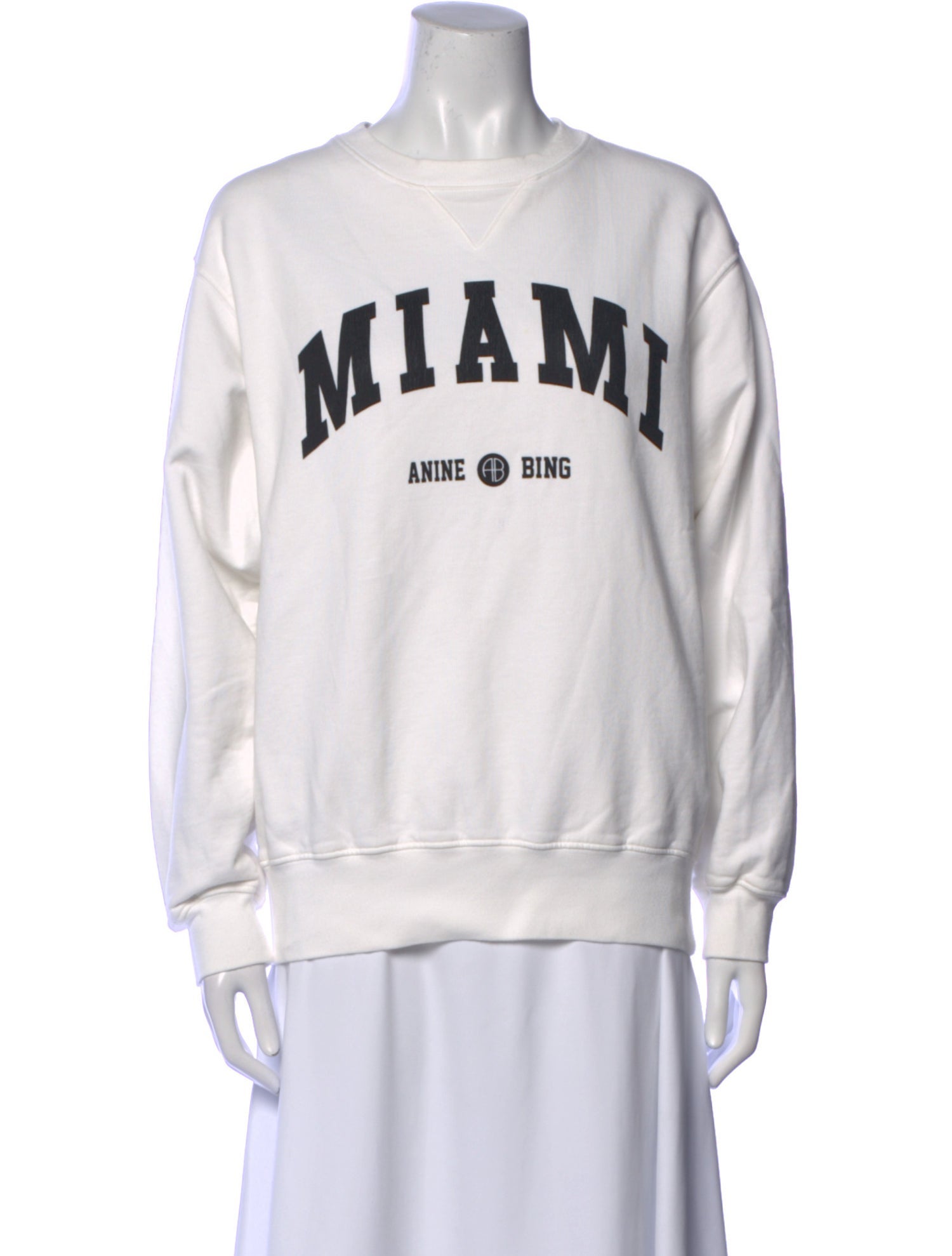 Anine Bing Graphic Print Crew Neck Sweatshirt