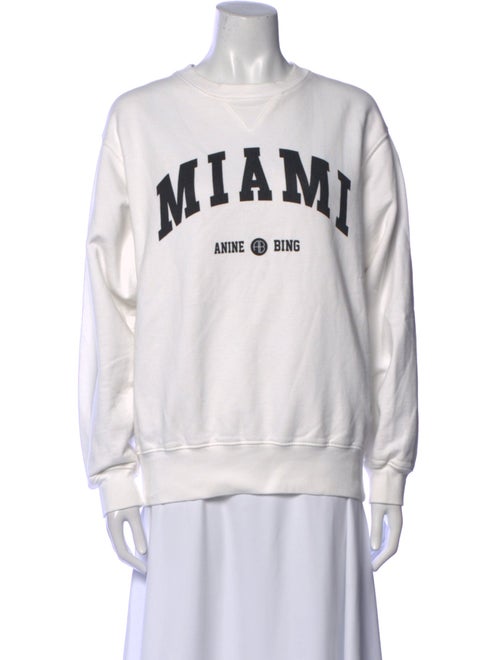 Anine Bing Graphic Print Crew Neck Sweatshirt