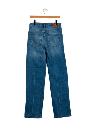 Anine Bing Mid-Rise Wide Leg Jeans