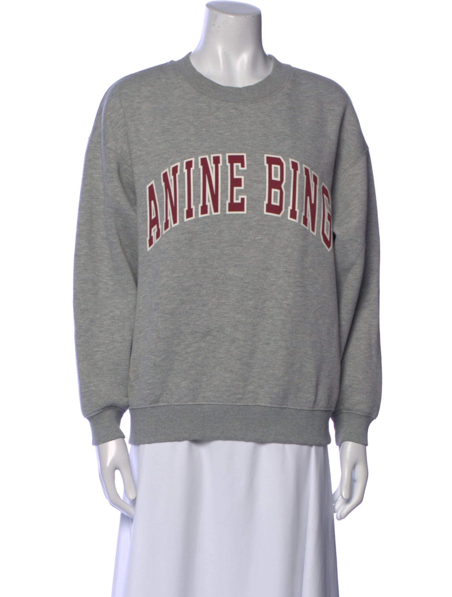 Anine Bing Graphic Print Crew Neck Sweatshirt