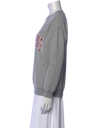 Anine Bing Graphic Print Crew Neck Sweatshirt