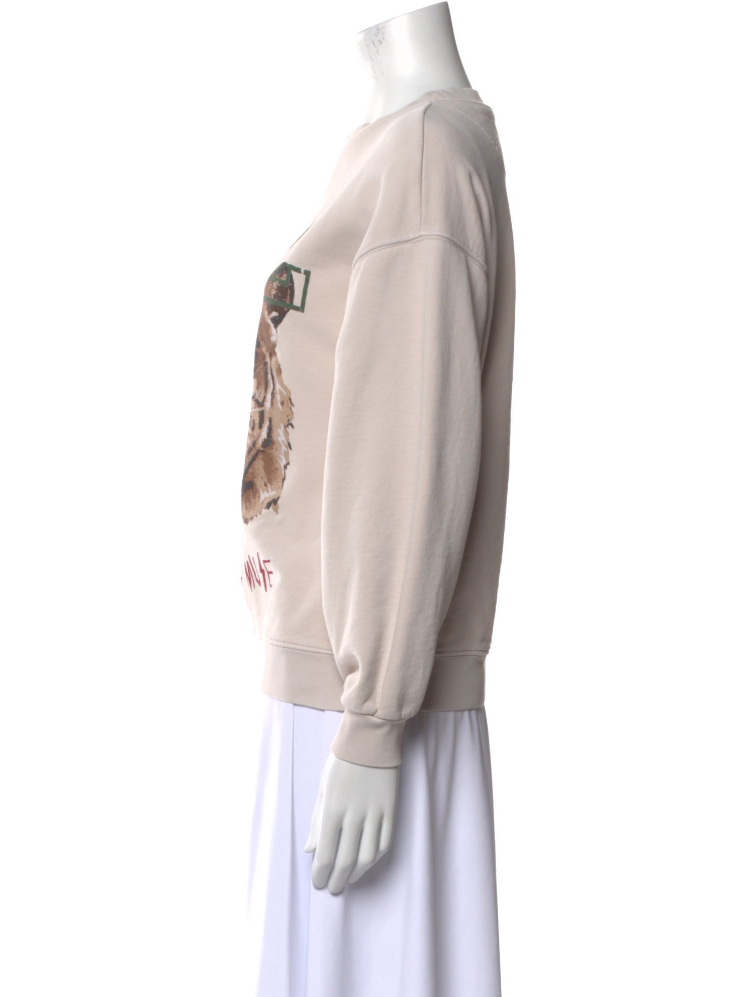 Anine Bing Graphic Print Crew Neck Sweatshirt