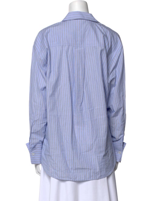 Anine Bing Striped Long Sleeve Button-Up Top